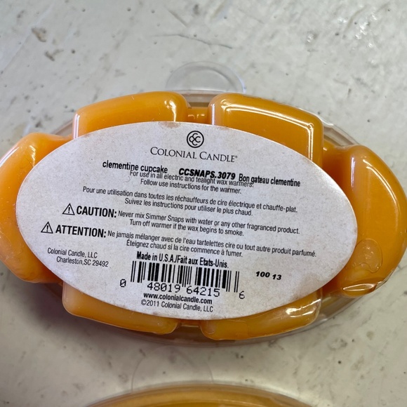 Colonial Candle Wax Melts Simmer Snaps Set of 4 BRAND NEW - Picture 5 of 6